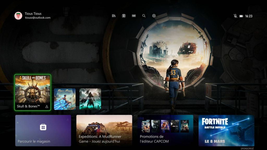 Un fond d’écran dynamique de la série Fallout est disponible sur Xbox Series X|S