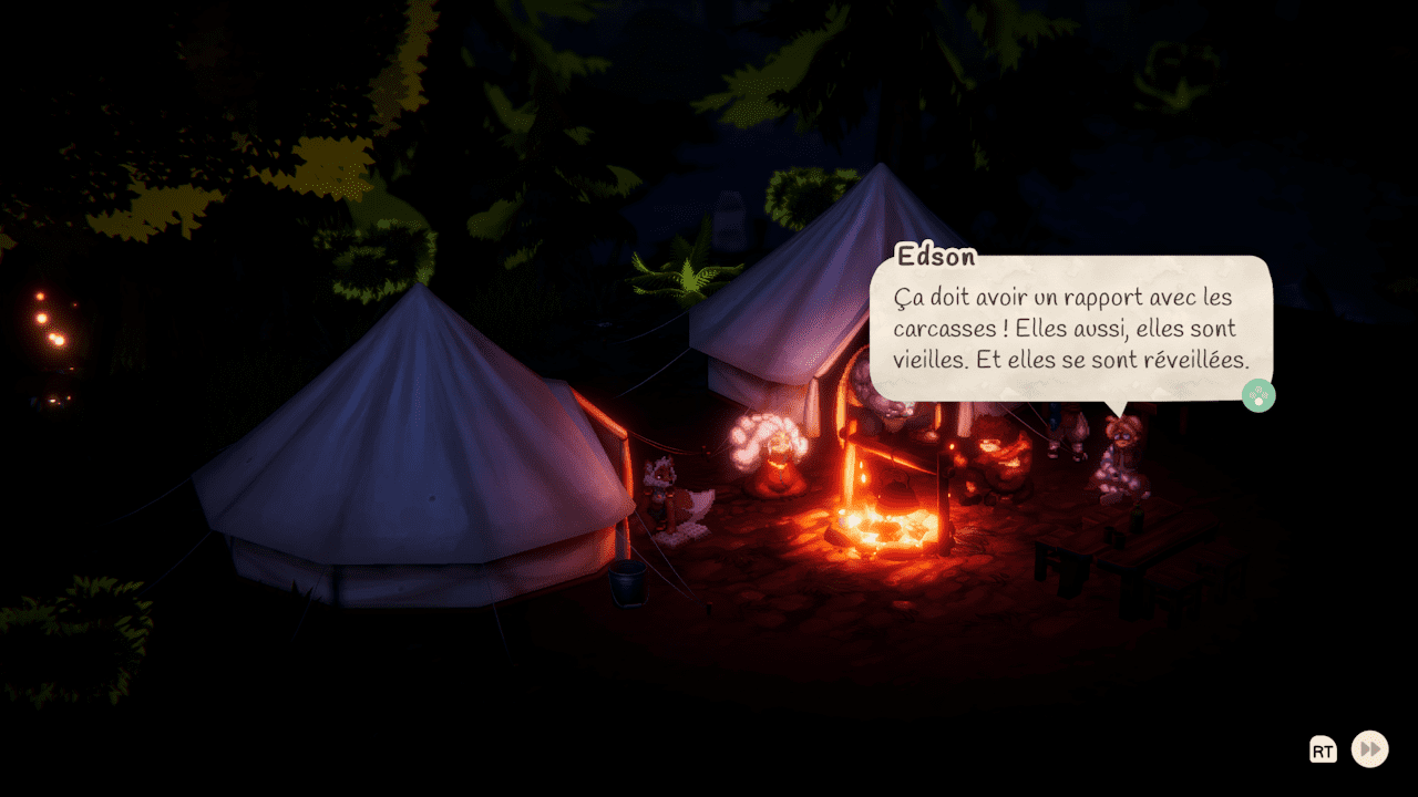 On en apprend des choses autour d'un bon feu.