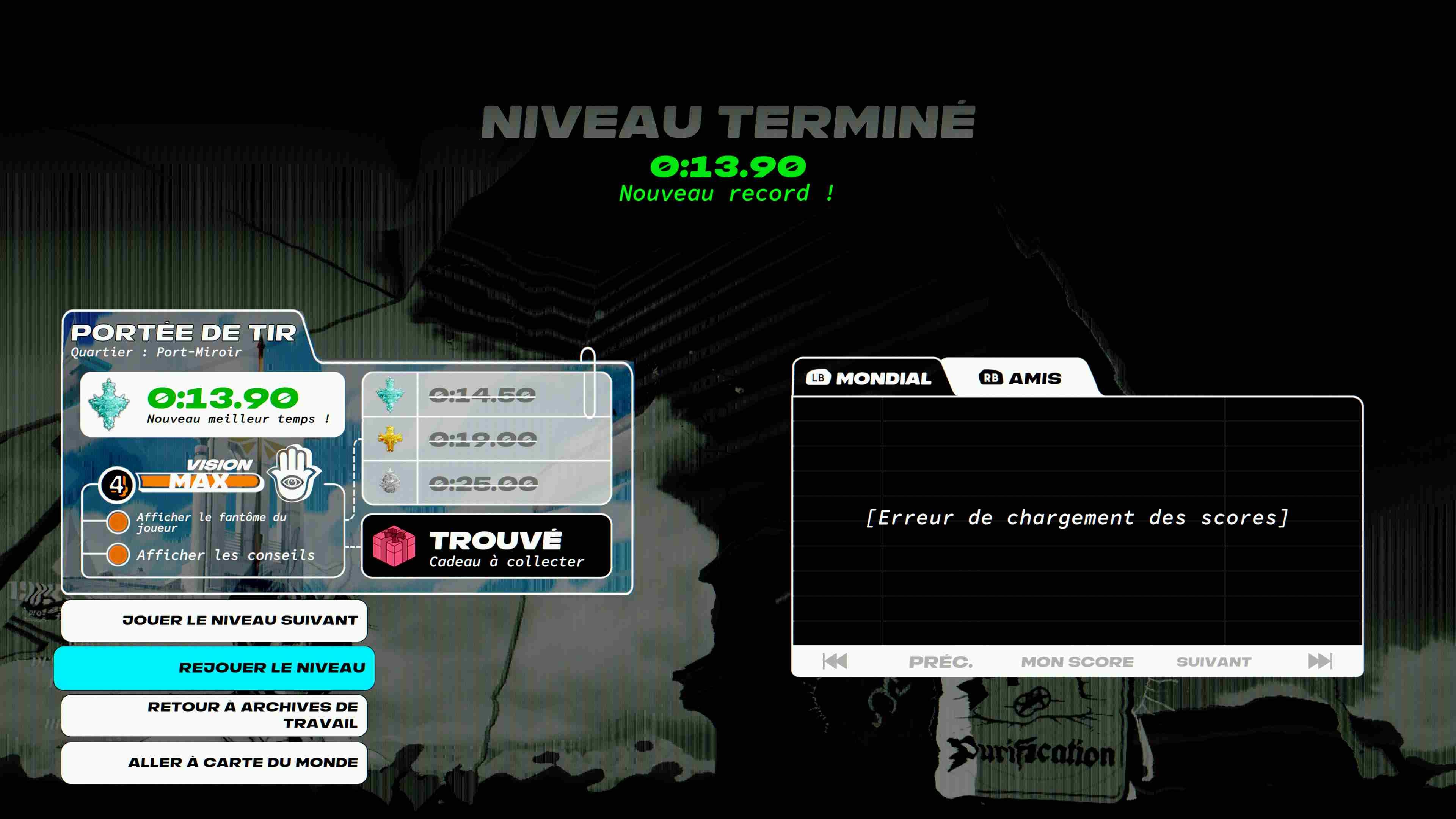 Timing parfait qui fait planter le tableau mondial, à moins que ce ne soit ma connexion ?