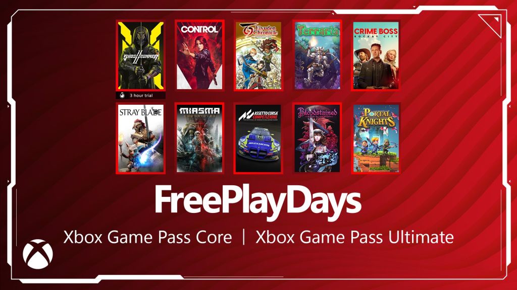 Xbox Free Play Days : 10 jeux sont gratuits ce week-end, il y a du lourd