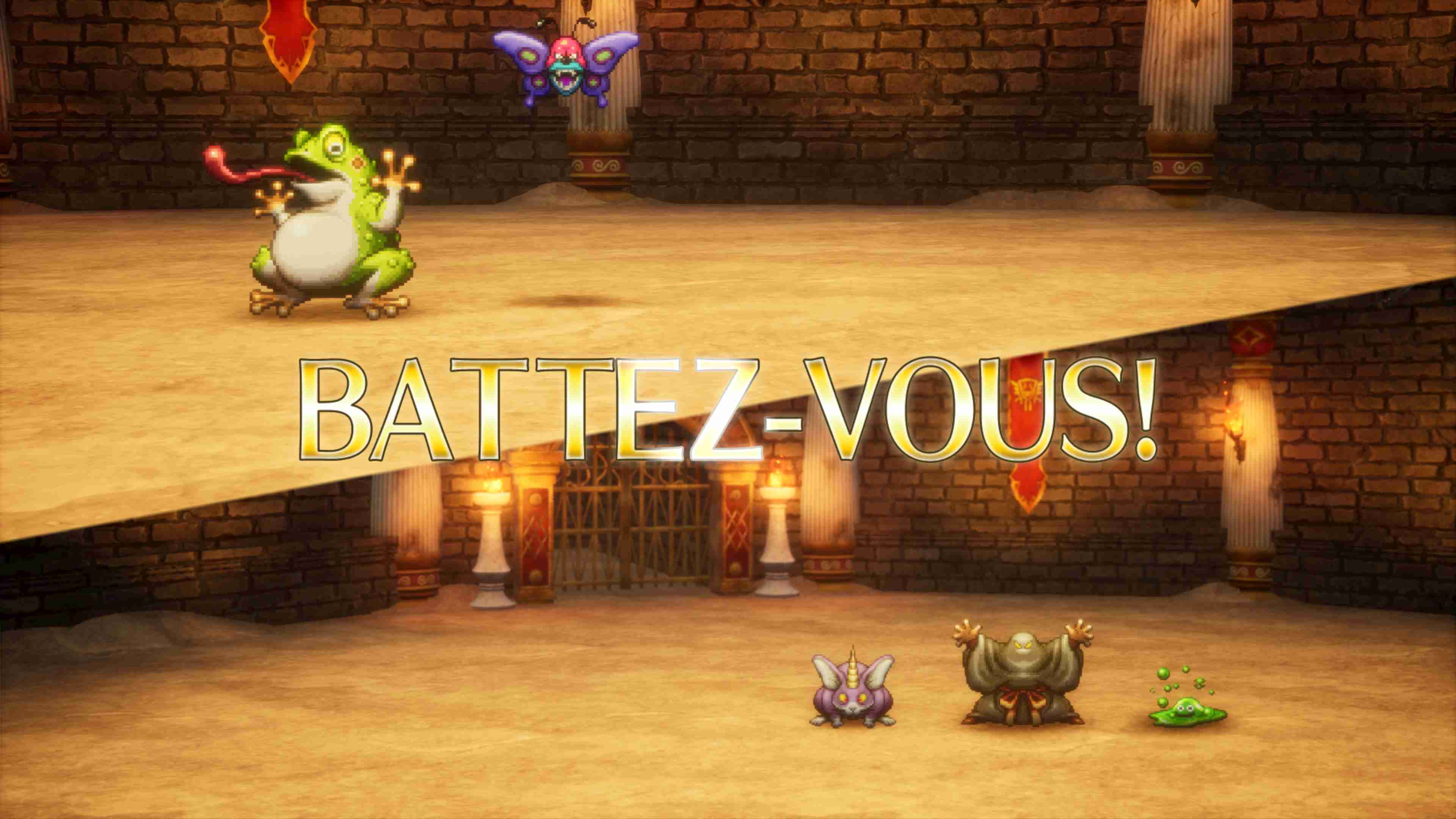 Toi, le lapin-licorne ! Go ! Utilise ta corne et ne fais qu’une bouchée de cette grosse grenouille !