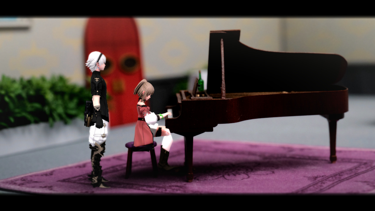 Elle ne vend pas de fleurs, mais elle joue du piano