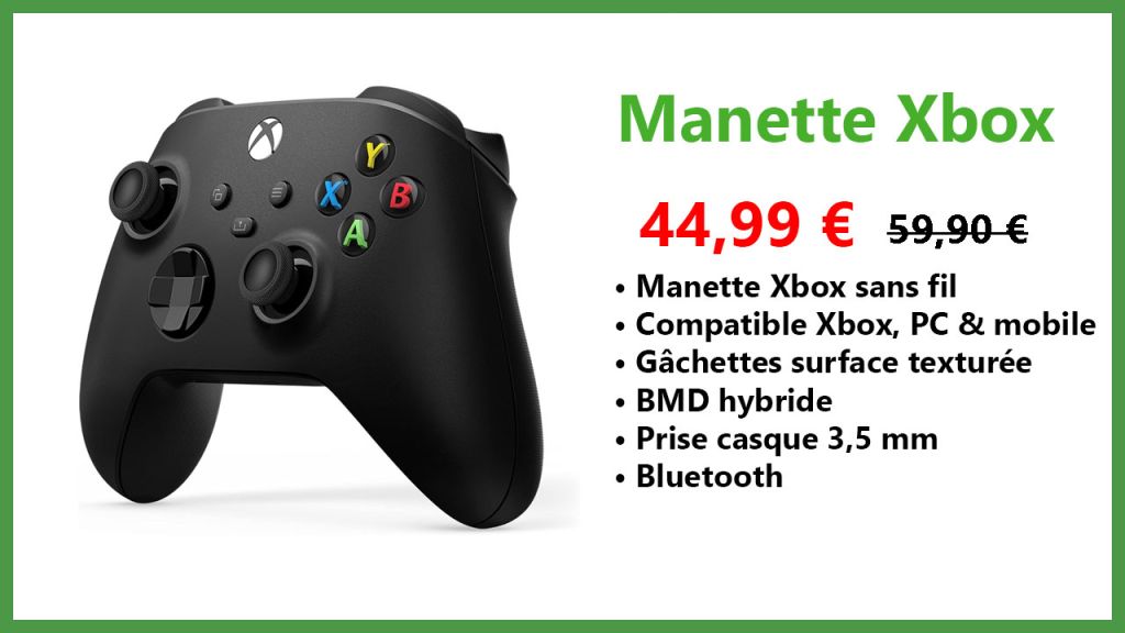 Les manettes Xbox de toutes les couleurs sont en promo à partir de 39,99 € !