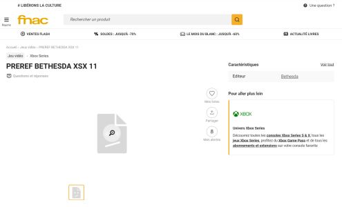 News : Quel est ce jeu mystère de Bethesda caché chez Fnac sur Xbox, PS5 et Switch ?