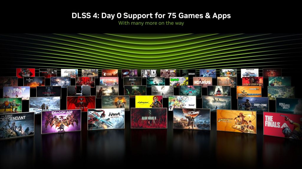 DLSS 4 NVIDIA : les pilotes sont à télécharger, voici la liste des 75 jeux compatibles