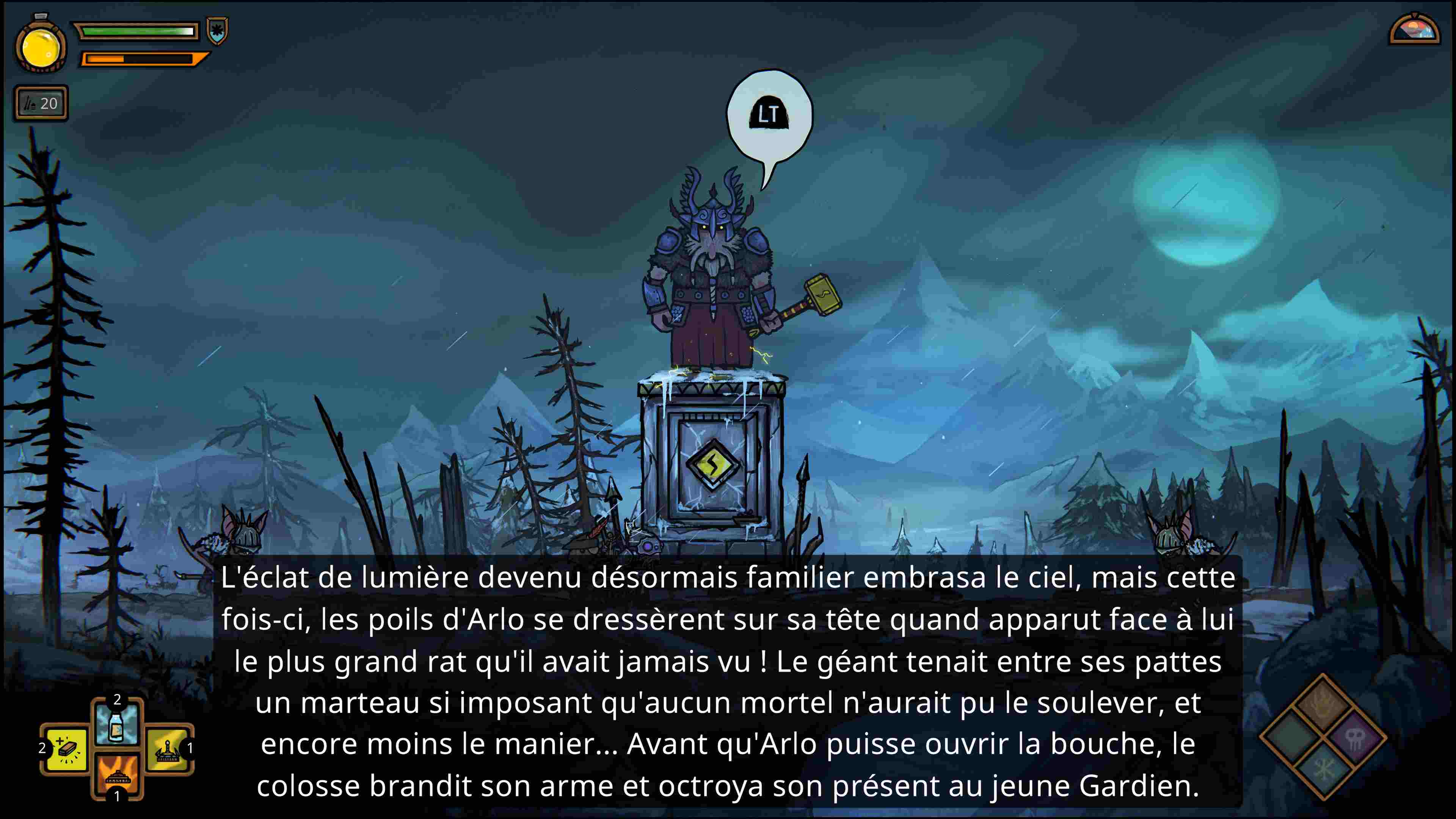 Autant j’aime entendre Doug Cockle, autant parfois c’est un peu problématique lors des combats.