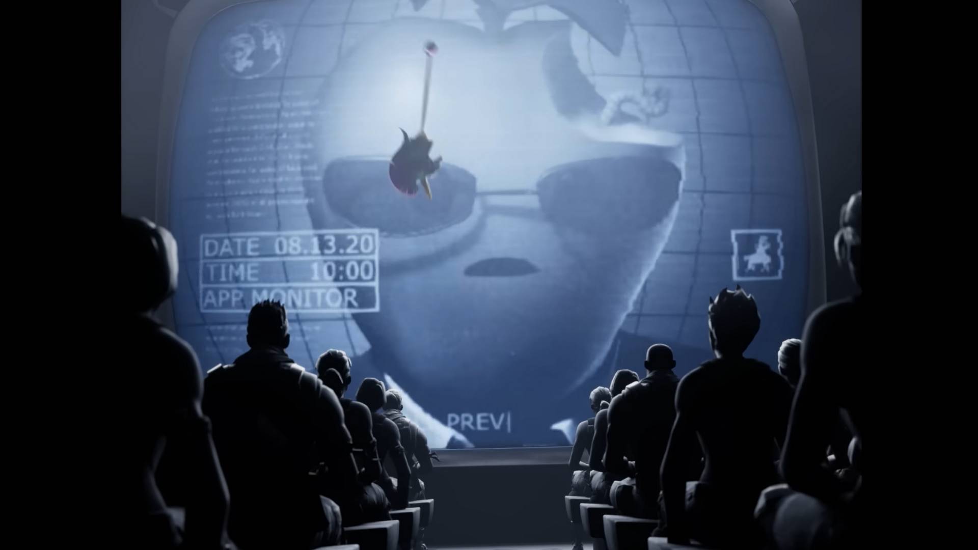 Image tirée de la vidéo "Nineteen Eighty-Fortnite - #FreeFortnite" d'Epic