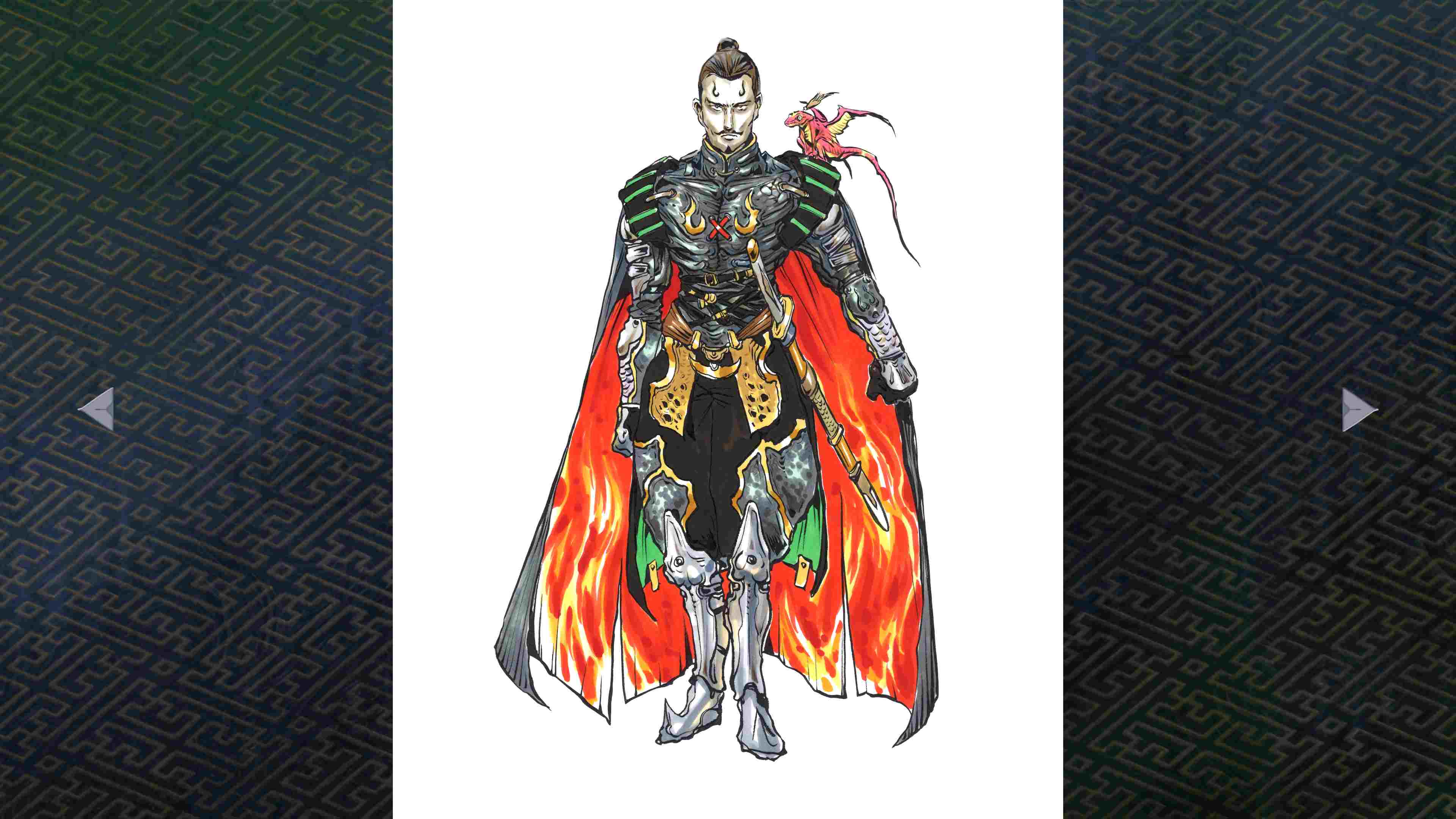Les illustrations de  Keita Amemiya sont tout bonnement sublimes. Ici, Oda Nobunaga s’il fallait encore le présenter