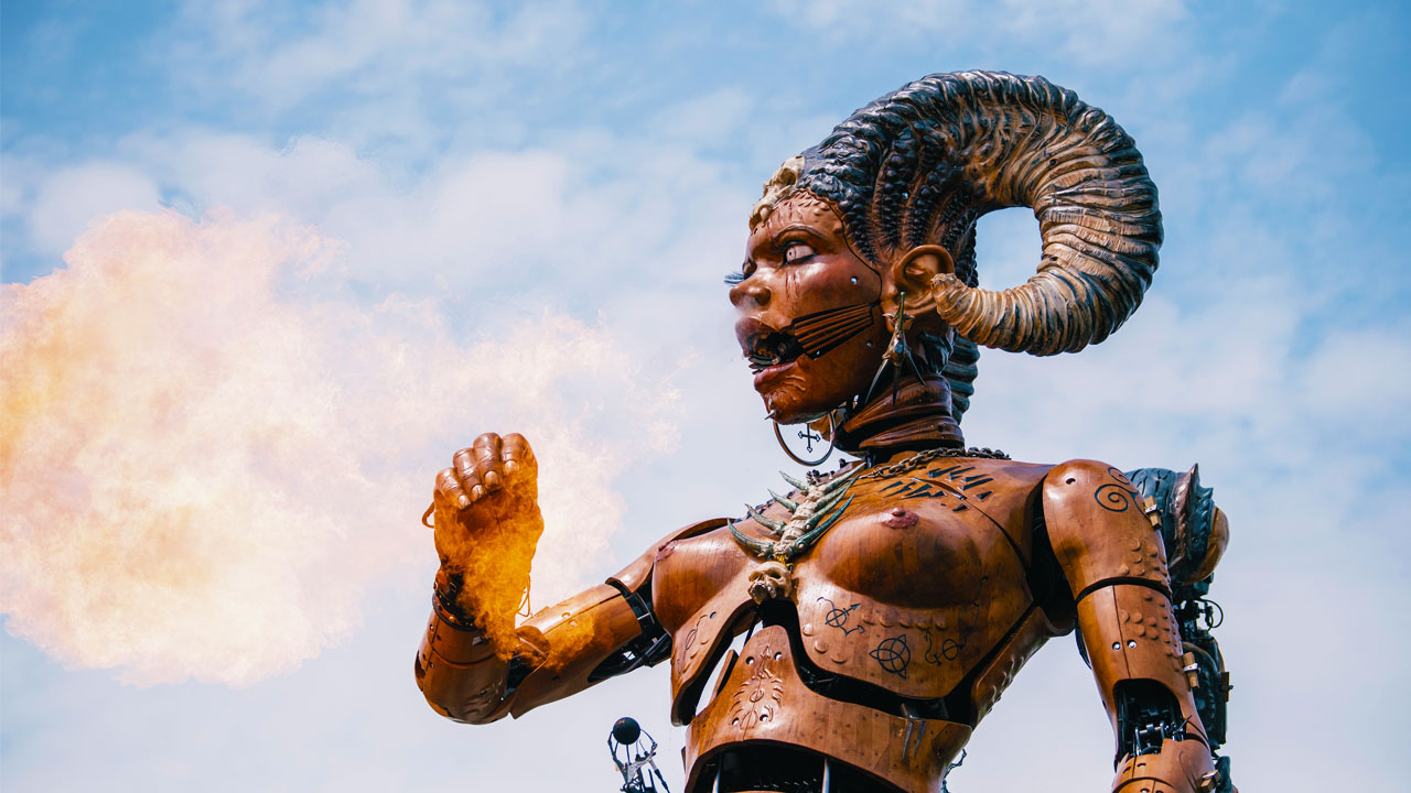 La Gardienne des Ténèbres au Hellfest 2024. Photo prise par David Gallard