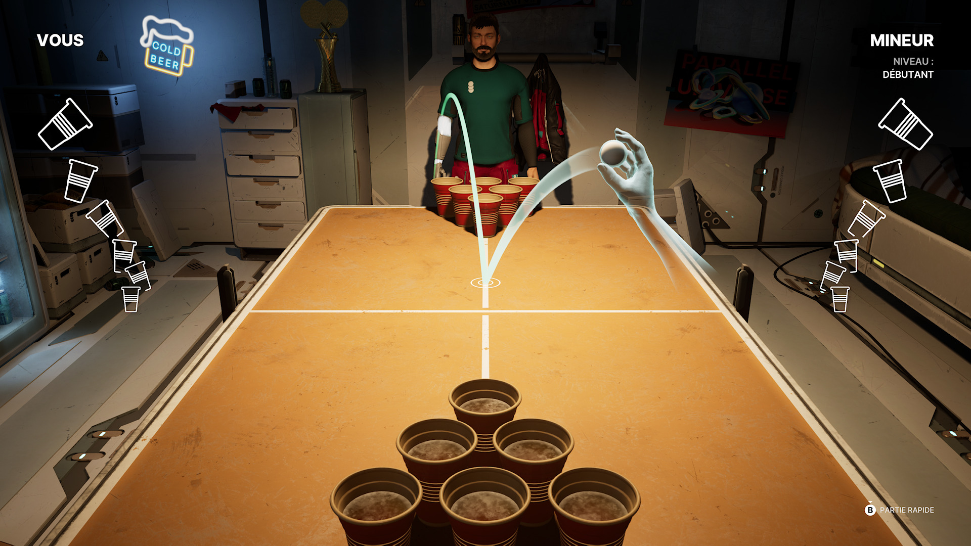 Un petit bière-pong après le boulot ?