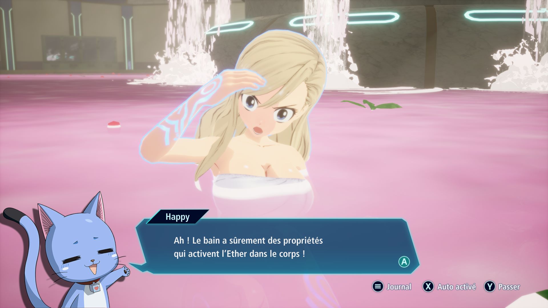 Le fameux bain, en serviette s’il vous plaît !