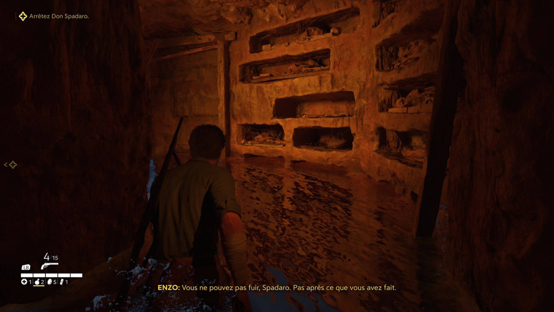 Explorer les catacombes a un petit côté Assassin's Creed.