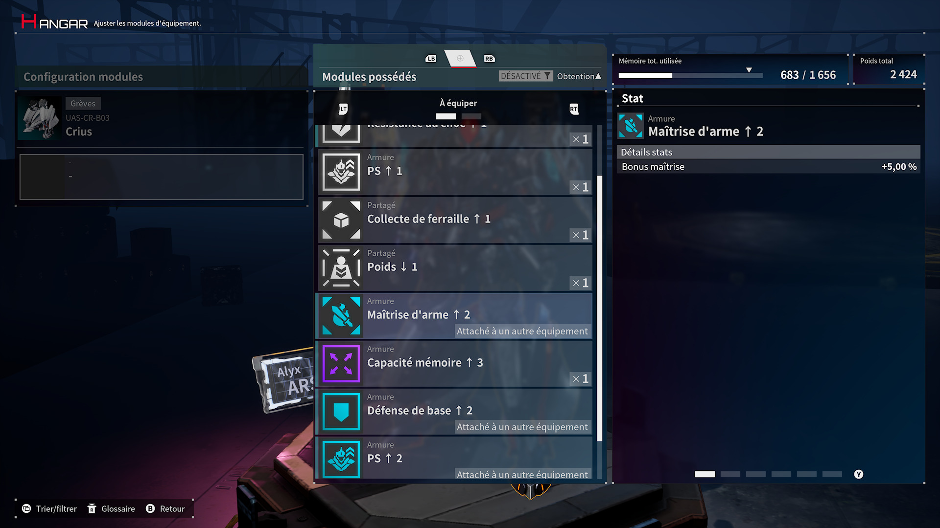 Encore des menus...