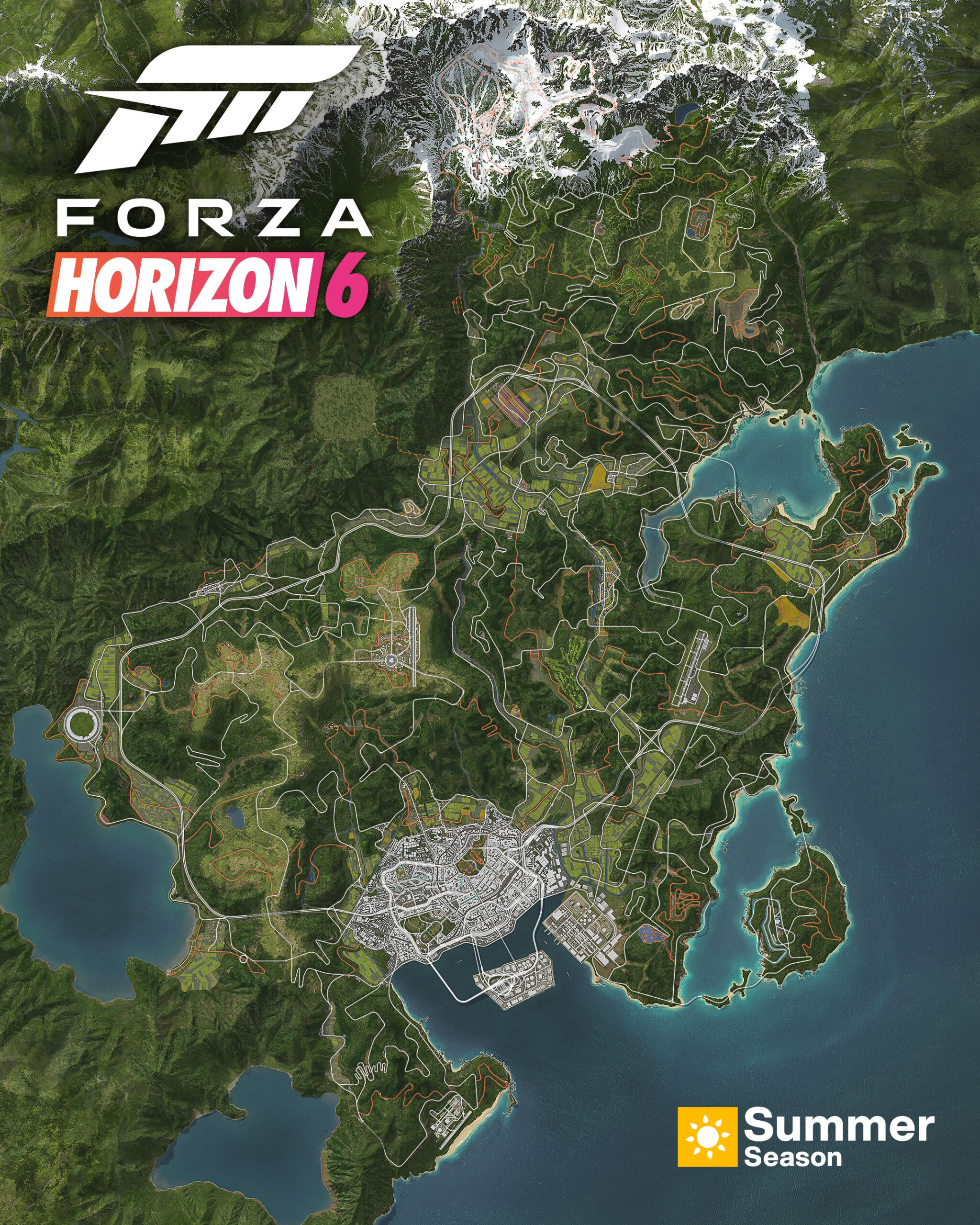 Carte officielle de Forza Horizon 6