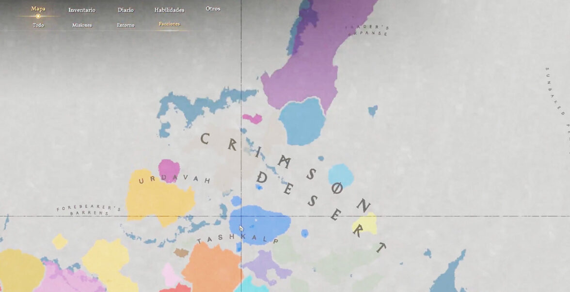 Carte Crimson Desert nord
